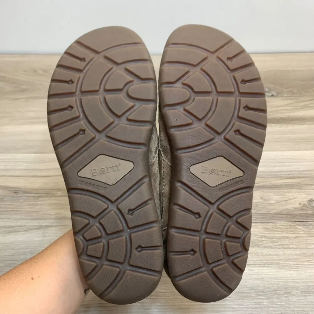 Born Loafer Mens 9.5 Brown Distressed Leather Nigel Slip On Comfort Hand Crafted